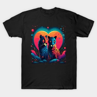 Cheetah Valentine Day T-Shirt